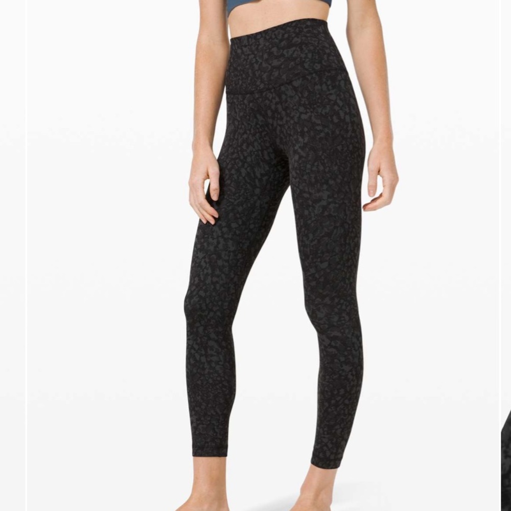 Lululemon 25” Align Deep Coal Multi Leggings